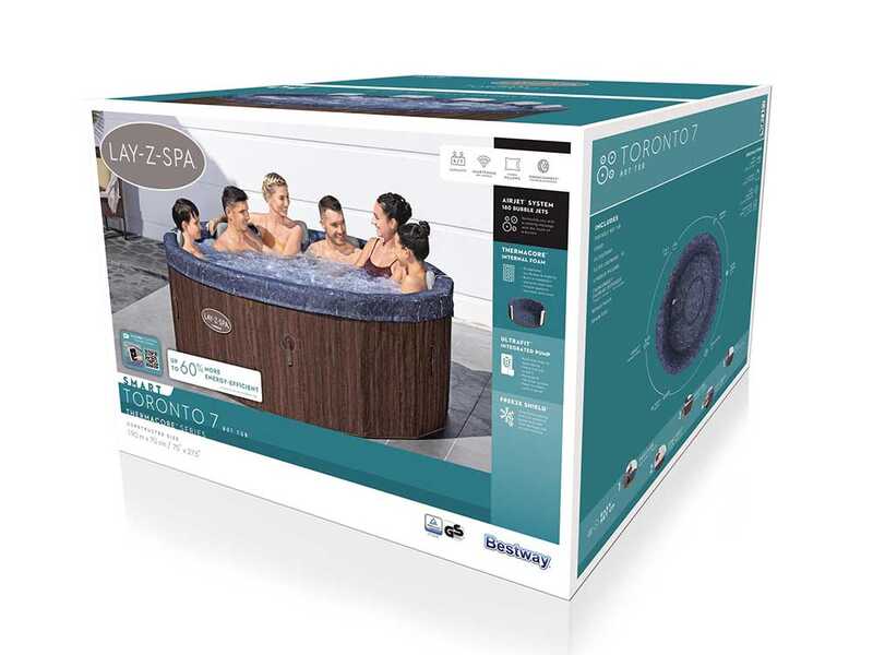 Bestway Lay-Z-Spa Toronto AirJet 6001W - &Oslash;190x70 cm - Piscina idromassaggio spa
