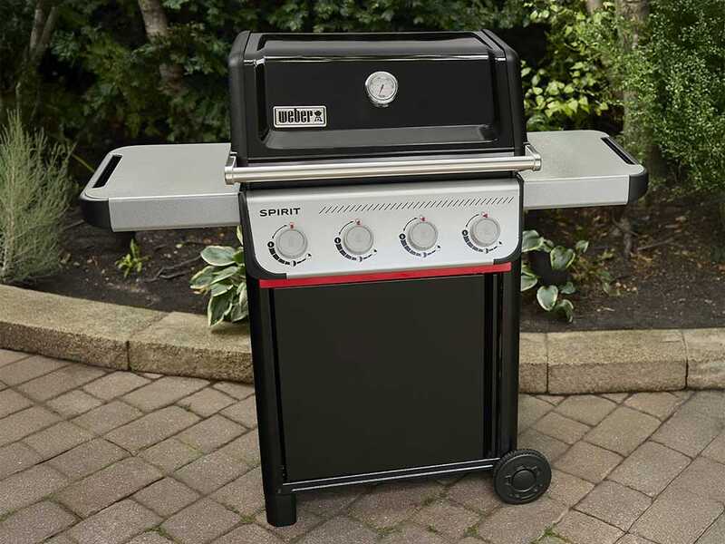 Weber Spirit E-415 - Barbecue a gas - Ripiani laterali ripiegabili