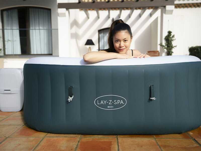 Bestway Lay-Z-Spa Ibiza AirJet 6002U - &Oslash;180x66 cm - Piscina idromassaggio spa per 4-6 Persone