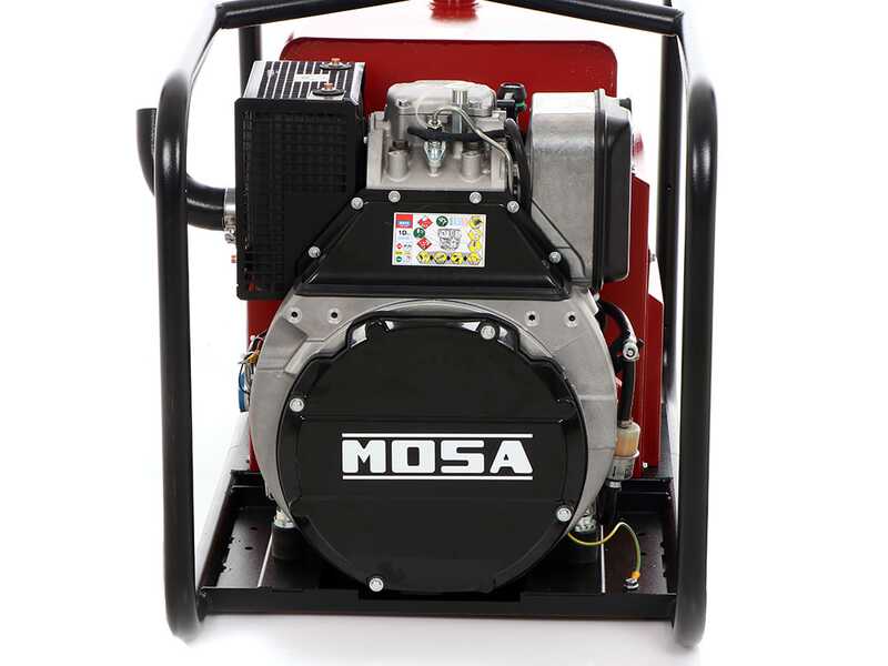 OUTLET - UTILIZZATO PER PROVA - MOSA GE 10000 HZDM - Generatore di corrente diesel 9 kW - Continua 8.1 kW Monofase - Motore Hatz 1D90