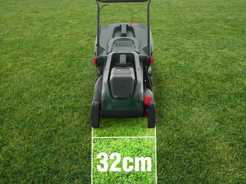 Bosch Rotak18V-32 - Tagliaerba a batteria - 18V/4Ah - Taglio 32 cm