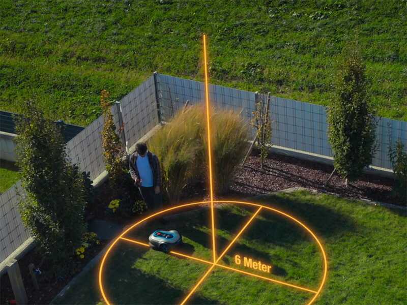 Gardena Smart SILENO Sense 400 - Robot tagliaerba - Gestione con Gardena Smart App - Senza impianto