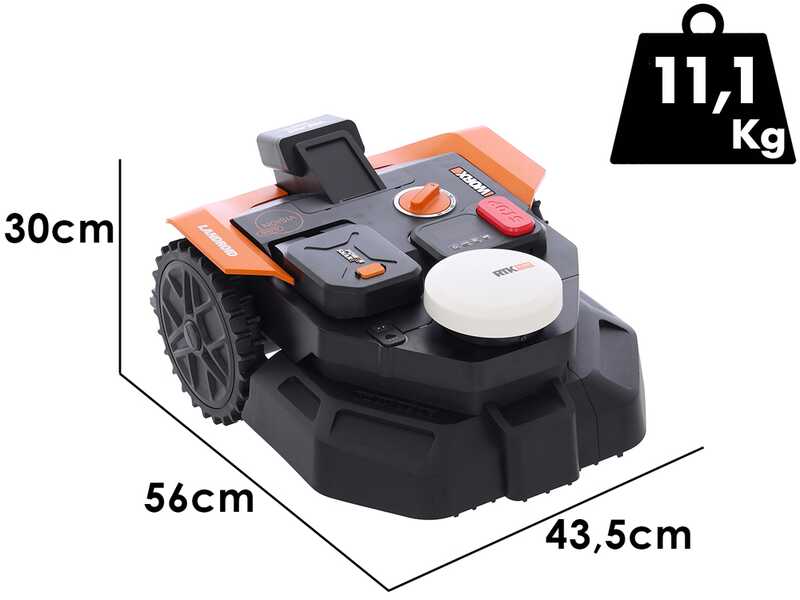 Worx Landroid Vision Cloud WR303E - Robot Tagliaerba - Senza impianto