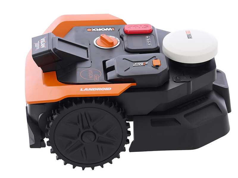 Robottiruohonleikkurin yksityiskohta