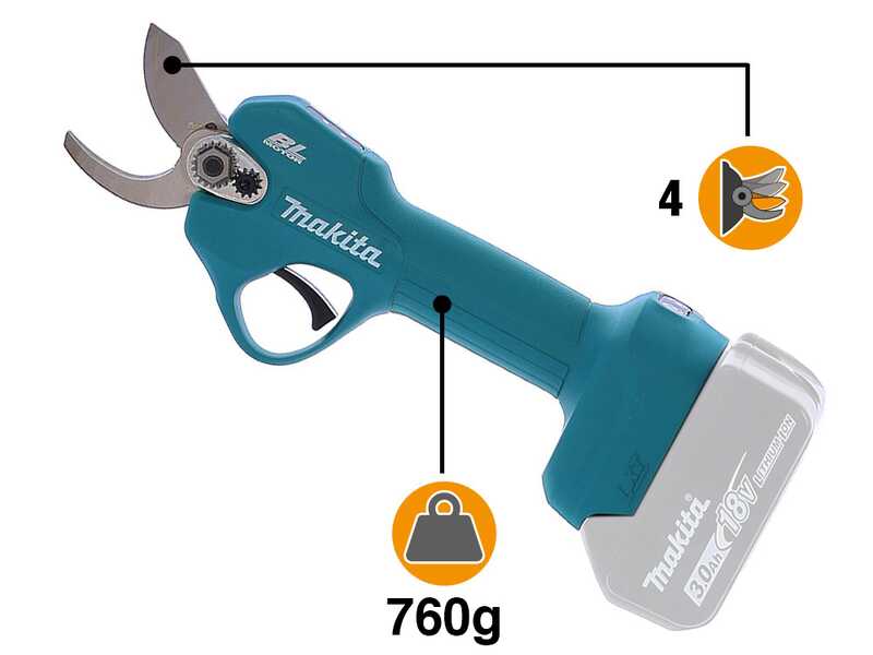 Makita DUP181Z - Forbice elettrica a batteria - 18V - SENZA BATTERIA E CARICABATTERIE