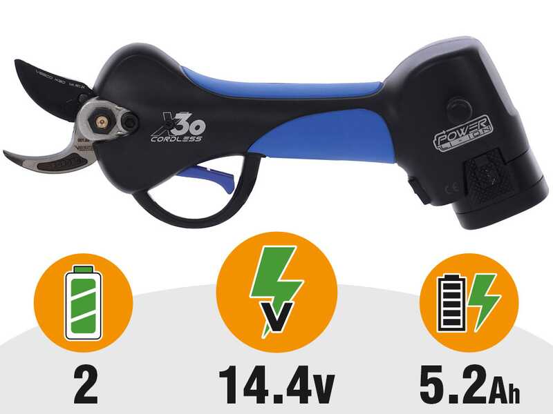 VESCO X30 - Forbice elettrica a batteria - 2x 14.4V 2.6Ah
