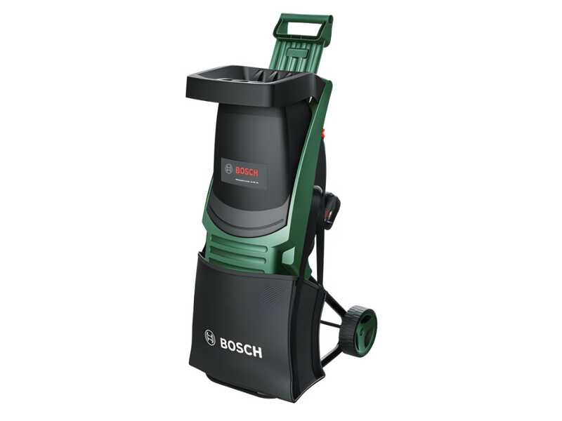 Bosch UniversalShredder - Biotrituratore a batteria 36V - con sacco di raccolta - 2x18V/4Ah