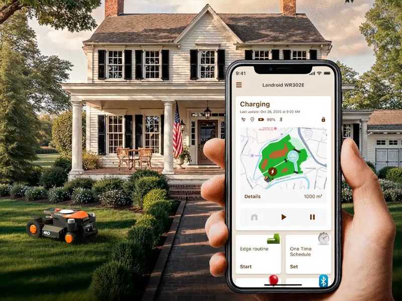 Worx Landroid Vision Cloud WR341E - Robot Tagliaerba 4WD - Senza impianto