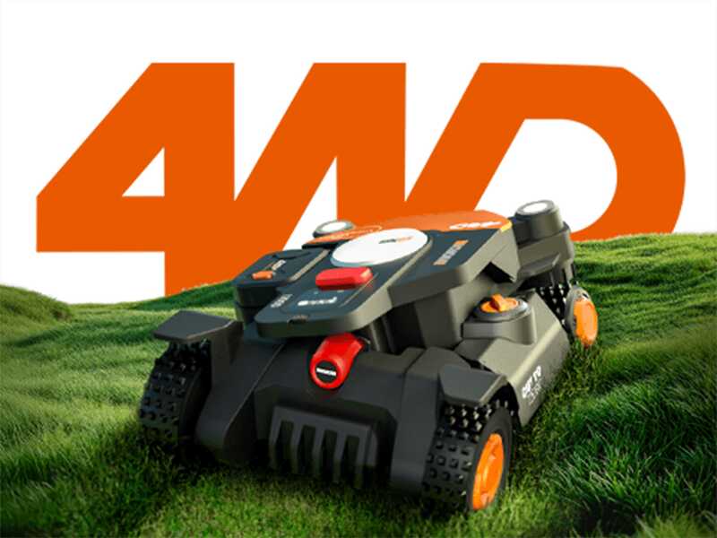 Worx Landroid Vision Cloud WR344E - Robot Tagliaerba 4WD - Senza impianto