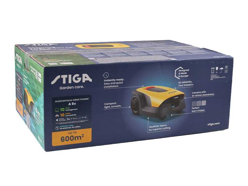 Stiga Vista A 6v - Robot rasaerba - Senza impianto - con batteria E-Power da 2 Ah