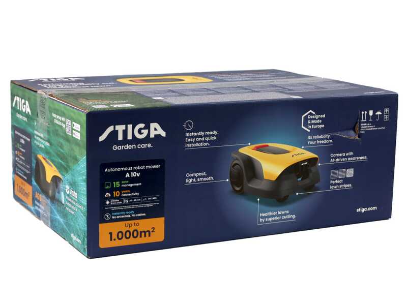 Stiga Vista A 10v - Robot rasaerba - Senza impianto - con batteria E-Power da 2,5 Ah