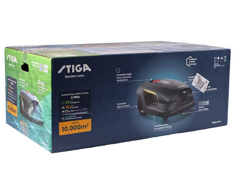 Stiga Vista A 100v - Robot rasaerba - Senza impianto - con batteria E-Power da 12 Ah