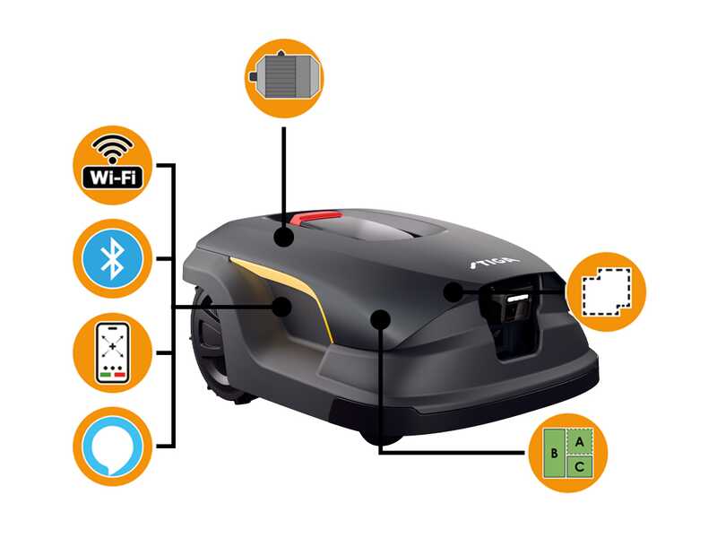 Stiga Vista A 100v - Robot rasaerba - Senza impianto - con batteria E-Power da 12 Ah