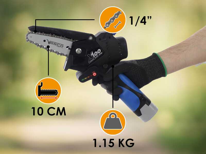 Vesco X100 - Potatore a batteria manuale - 14.4V - SENZA BATTERIA E CARICABATTERIE