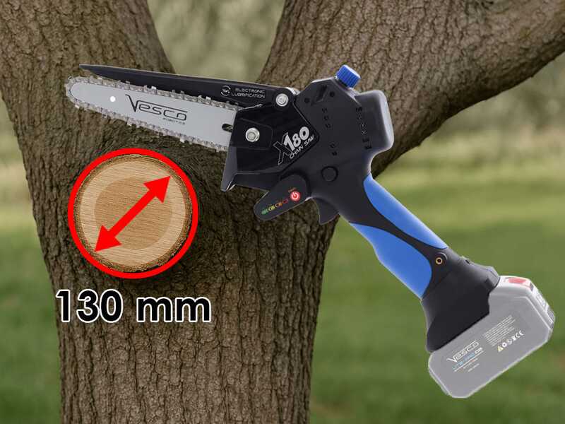 Vesco X180 - Potatore a batteria manuale - SENZA BATTERIE E CARICABATTERIE
