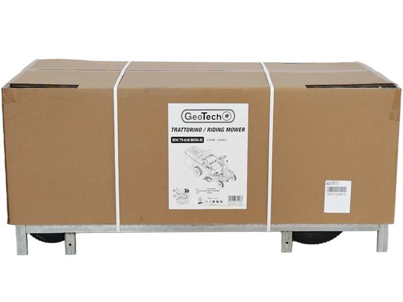 Geotech RM 75-610 BSM-H - Trattorino tagliaerba mini-rider con cambio idrostatico - Motore da 224cc