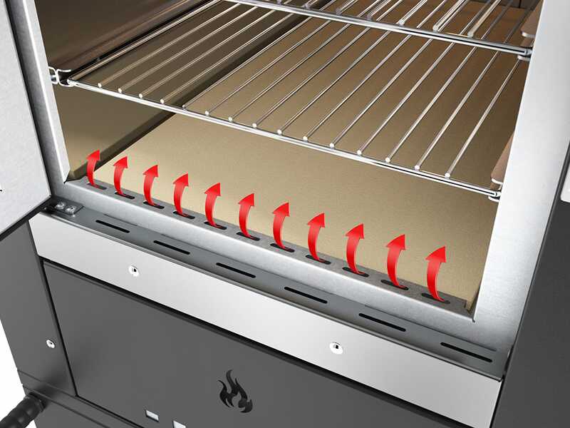 Fontana Gusto - Forno a legna da esterno 100X65 cm - Display digitale