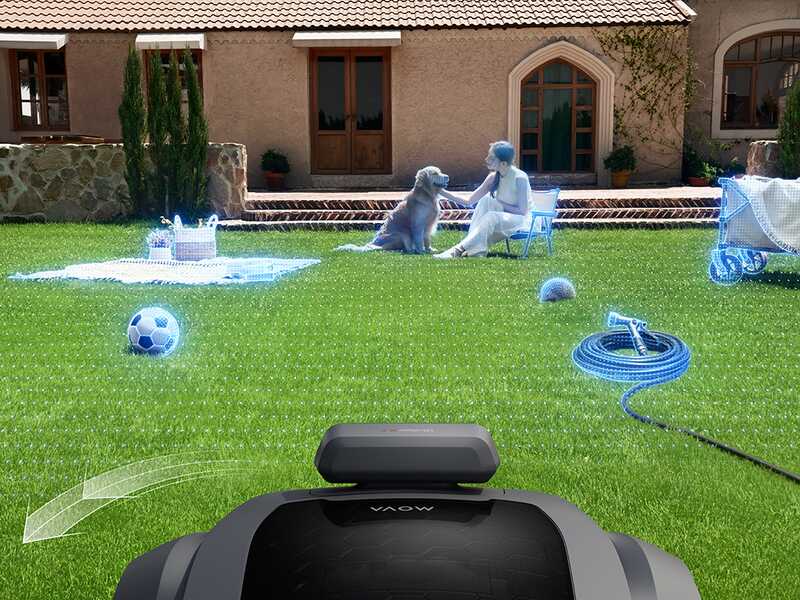 Robottiruohonleikkurin yläosan tunnistimet