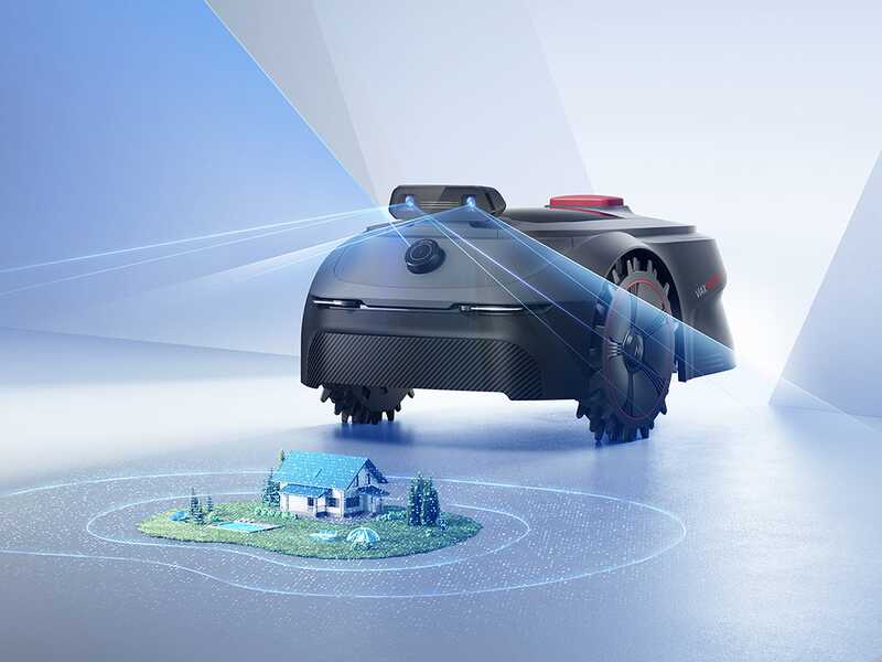 Robottiruohonleikkurin etutunnistin