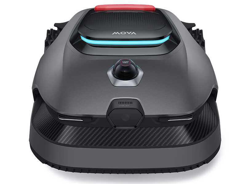 Robottiruohonleikkuri sivusta kuvattuna