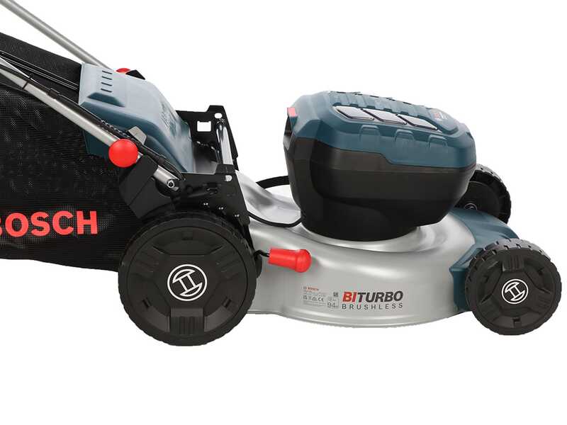 Bosch Professional GRA 18V2-46 - Tagliaerba a batteria - 2x18V 12Ah - Taglio 46 cm - Nuovo caricatore GAL 12V/18V-80 PRO