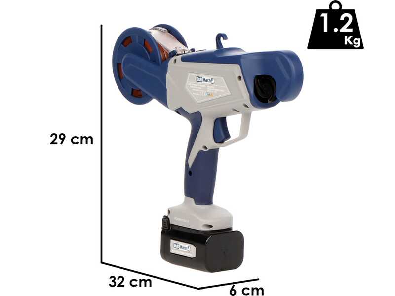 OUTLET - UTILIZZATO PER PROVA - Bullmach Arianna 60-40 - Legatrice per vigneto a batteria - 2 x 16.4V 2Ah