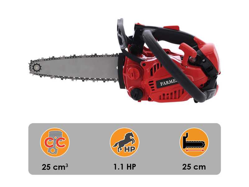 FARMER FA2610SA - Motosega da potatura a scoppio - Lama da 25 cm