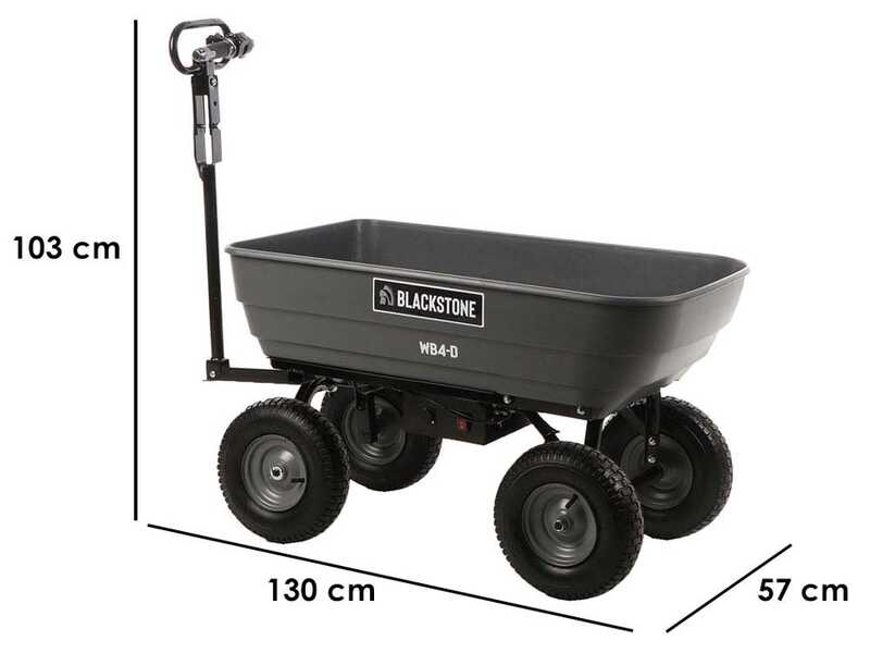 OUTLET - DA ESPOSIZIONE - BlackStone WB4-D - Carriola elettrica a batteria 24V 12Ah con ruote