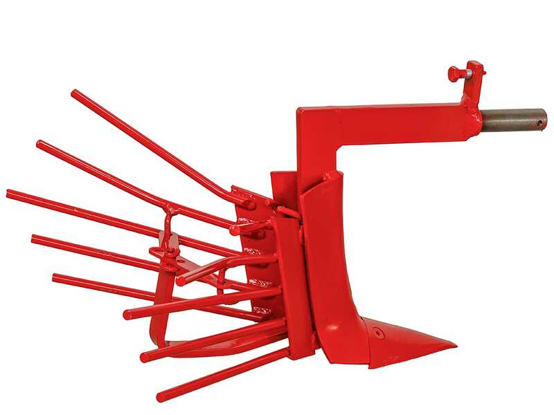 Assolcatore AS1-5 con ali scavapatate e attacco a due bulloni registrabile con barra portattrezzi - Per motocoltivatori da 6-10HP