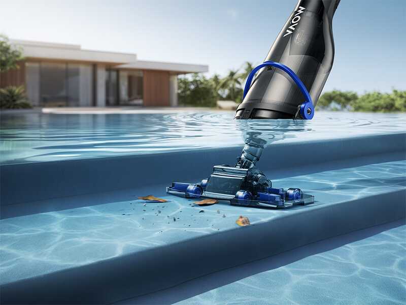 MOVA Handler V10 - Aspiratore a batteria per piscina - Asta di prolunga telescopica