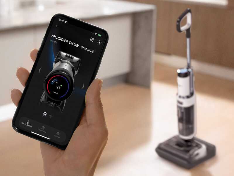 Tineco Floor One S5 Stretch Extreme - Lavapavimenti a batteria smart - 3 in 1: lava, asciuga e aspira