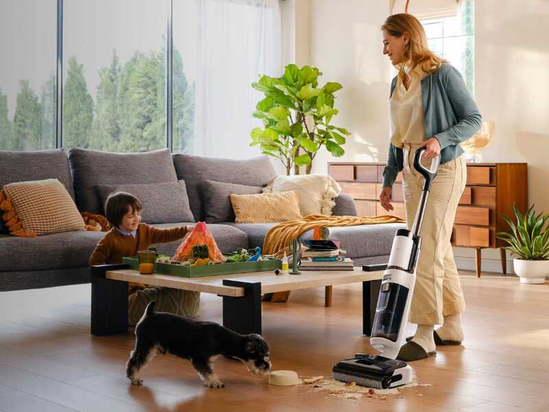 Tineco Floor One S5 Stretch Extreme - Lavapavimenti a batteria smart - 3 in 1: lava, asciuga e aspira