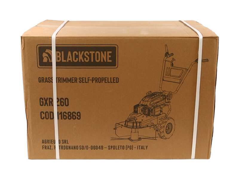 BlackStone GXR 260 - Decespugliatore a ruote a benzina 4 tempi semovente