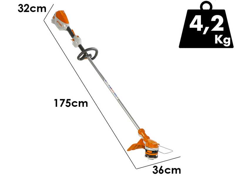 STIHL FSA 60 R - Decespugliatore con batteria AK 20 - 36V 4Ah