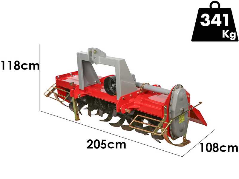 GeoTech-Pro HRT-180 - Zappatrice per trattore serie media - Attacco fisso