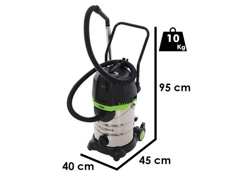 Ribimex Cyclonix - Bidone aspiratutto multifunzione 4 in 1 - 30 L - 1600W