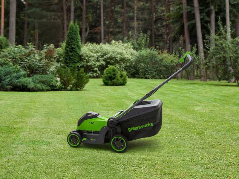 Greenworks MO40L413-01 - Tagliaerba a batteria - 40V/4Ah - Taglio 41 cm