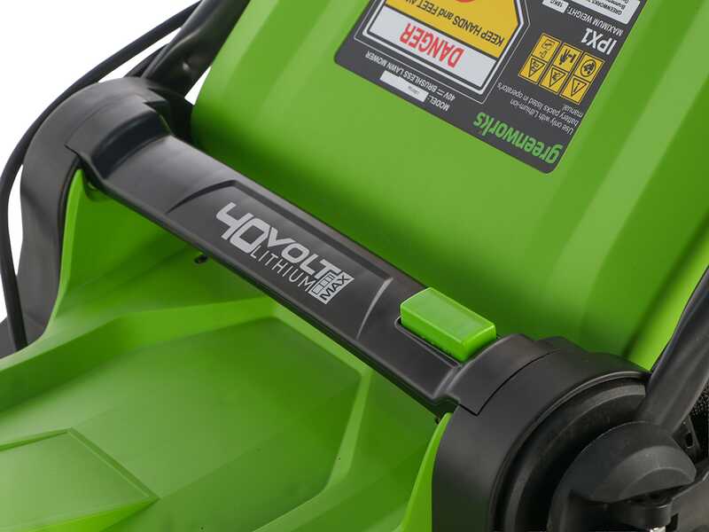 Greenworks MO40L413-01 - Tagliaerba a batteria - 40V/4Ah - Taglio 41 cm