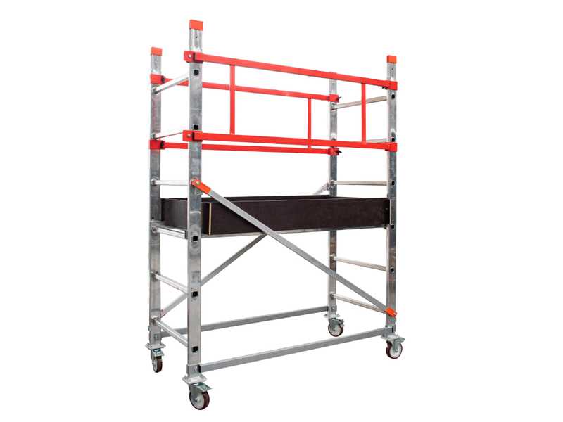 Gierre TA1800FL - Trabattello mobile in alluminio - Altezza 2.10 m