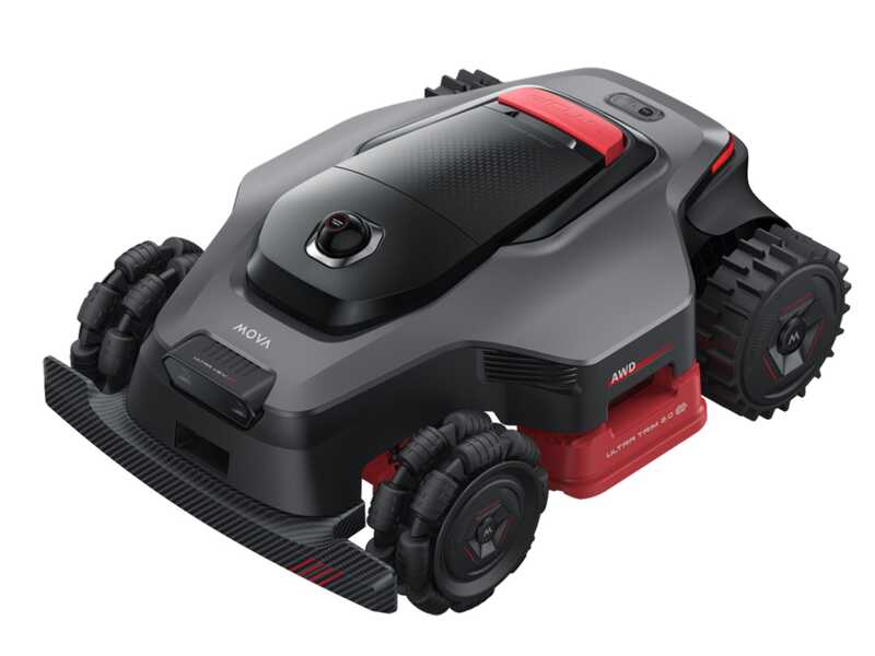 Robottiruohonleikkurin etuosa