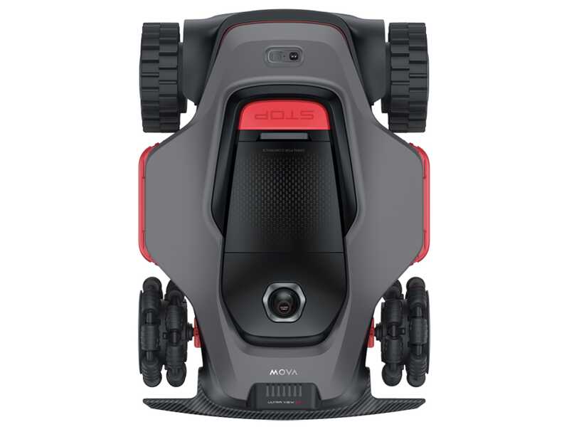 Robottiruohonleikkurin yläosa