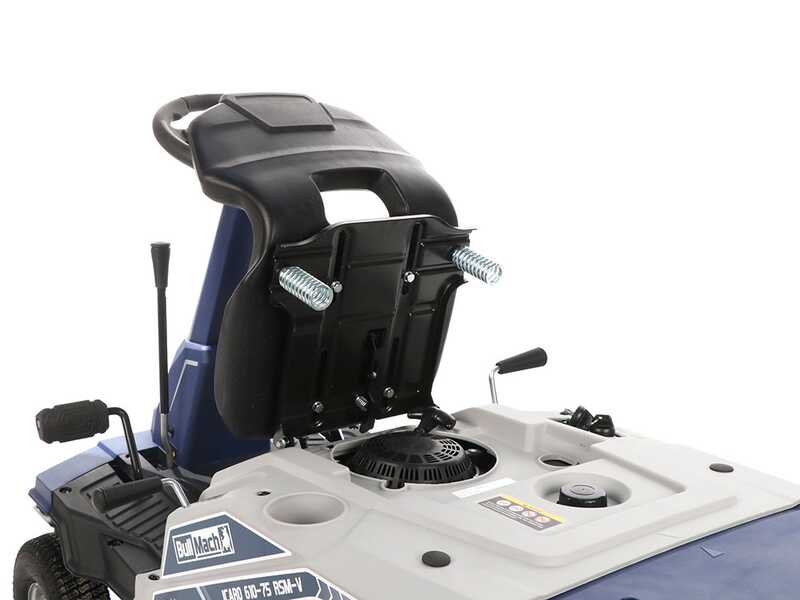 BullMach ICARO 610-75 RSM-V - Trattorino tagliaerba mini-rider - Motore da 224cc