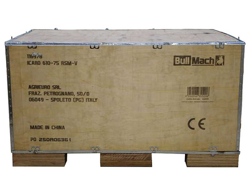 BullMach ICARO 610-75 RSM-V - Trattorino tagliaerba mini-rider - Motore da 224cc