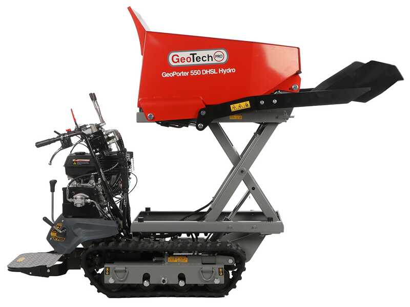 GeoTech-Pro GeoPorter 550 DHSL Hydro - Motocarriola cassone alzabile a pantografo