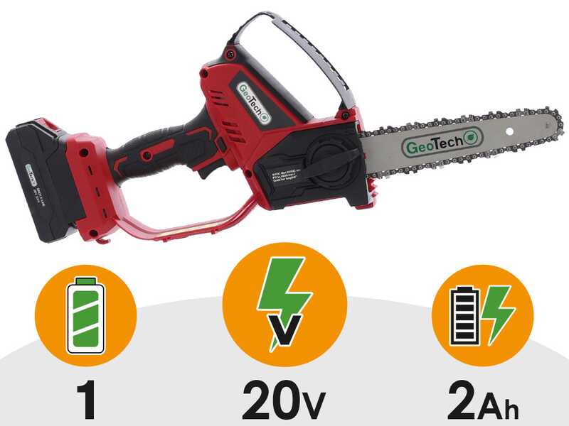 GeoTech X-Line PS-20V - Potatore manuale a batteria - 20V 2Ah