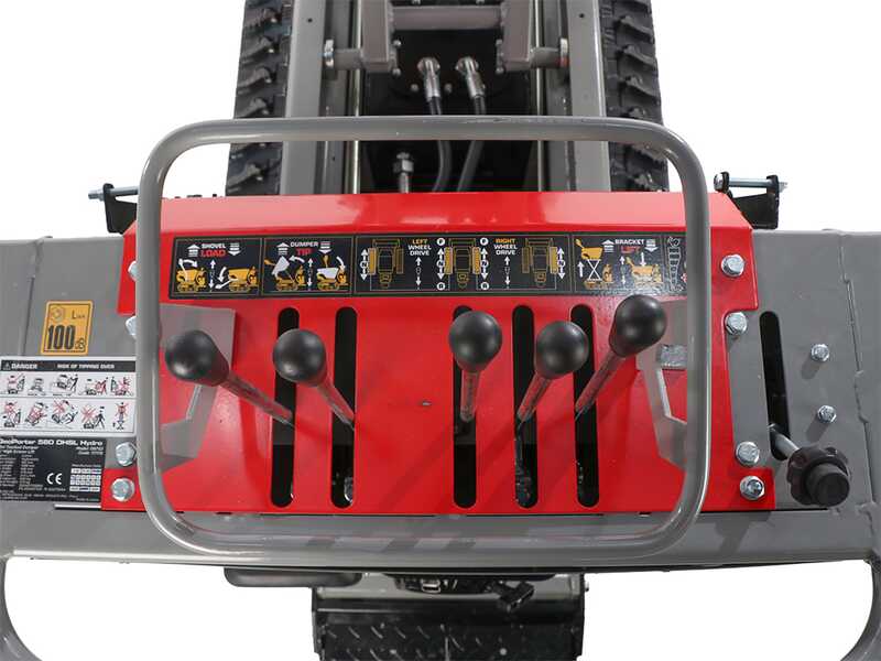GeoTech Pro GeoPorter 580 DHSL Hydro - Motocarriola cassone alzabile a pantografo - Cambio idrostatico