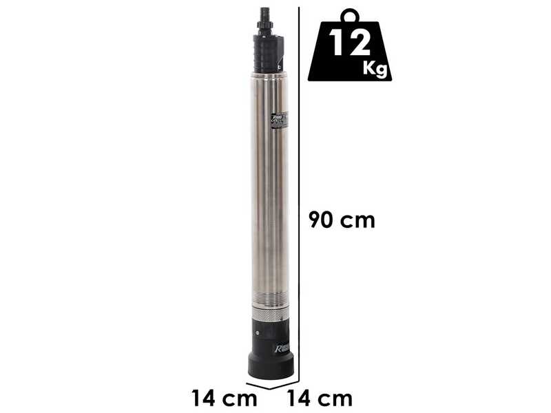 Ribimex PRPVC900AUTO - Pompa sommersa per pozzi - 900W - Acque chiare