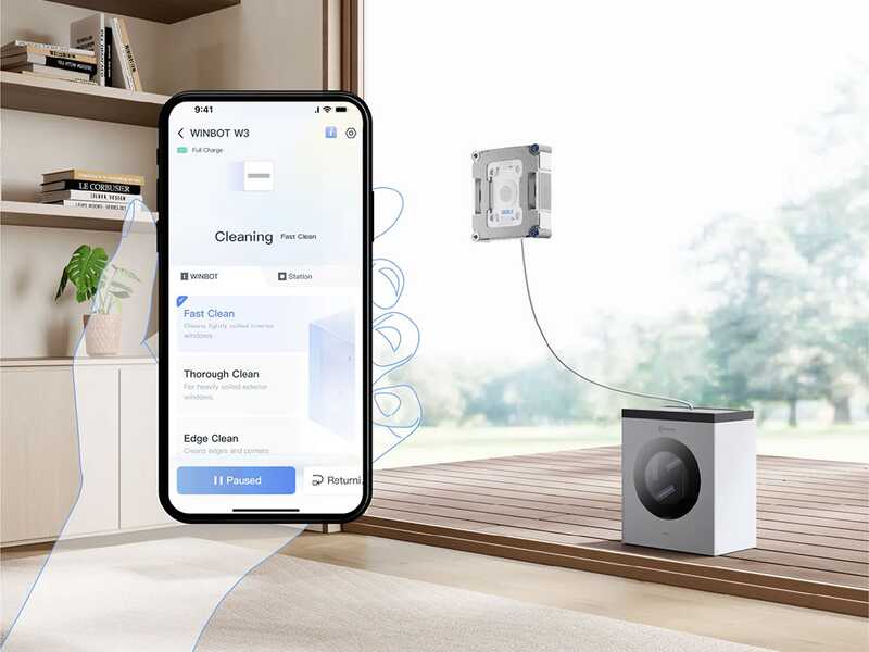 Ecovacs WINBOT W3 OMNI - Robot lavavetri automatico - Gestione tramite app