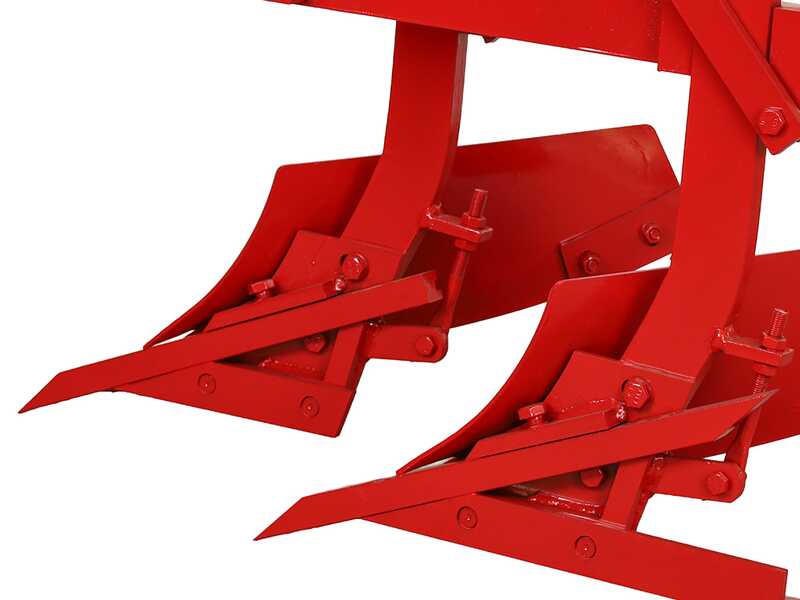 2D-03S - Aratro bivomere a scalpello - Spostamento manuale a vite - Per trattori con attacco a tre punti