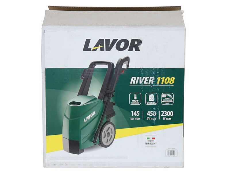 Lavor RIVER 1108 - Idropulitrice elettrica ad acqua calda - 145 bar max - 450 l/h